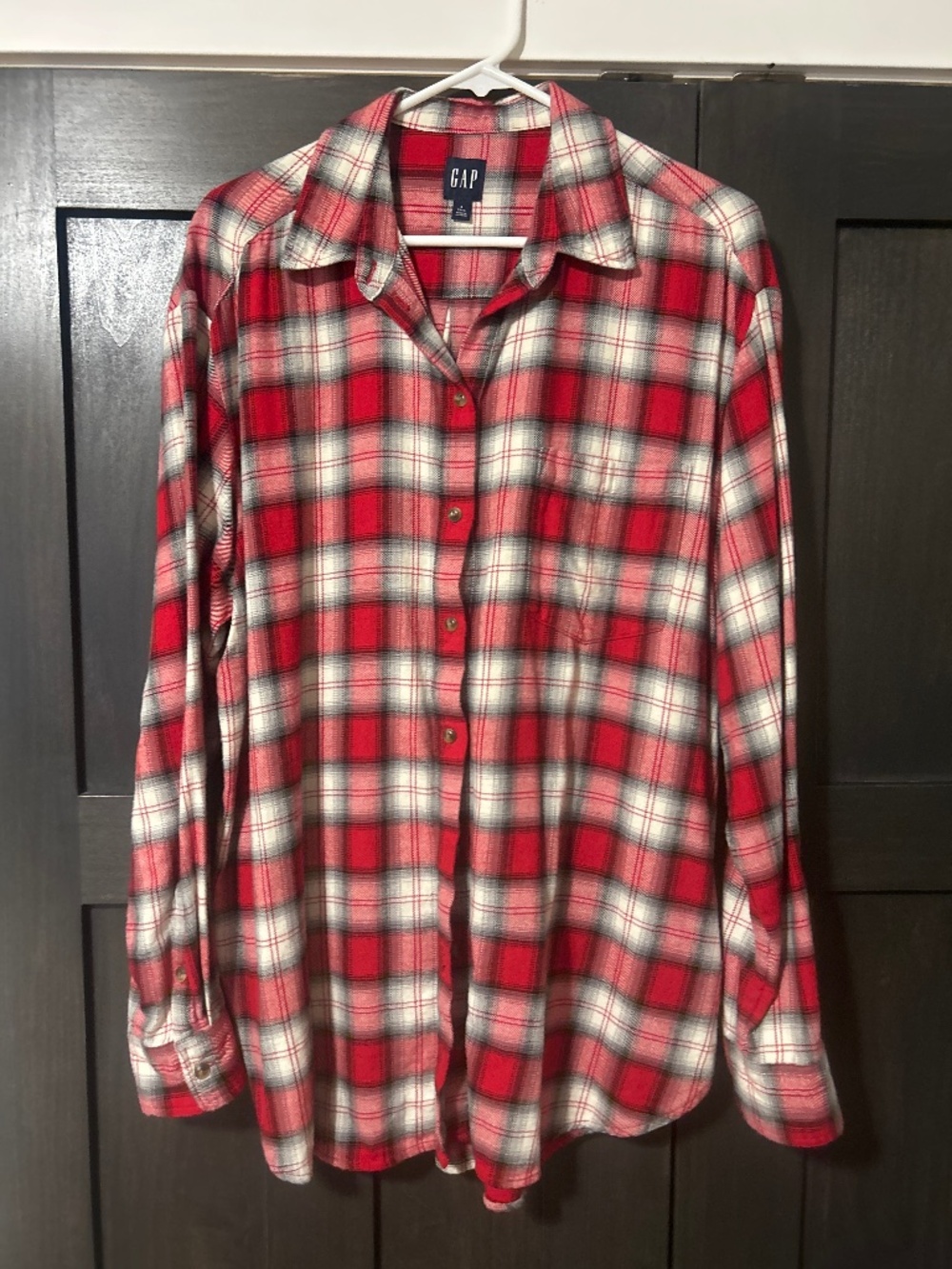 GAP plaid button down top